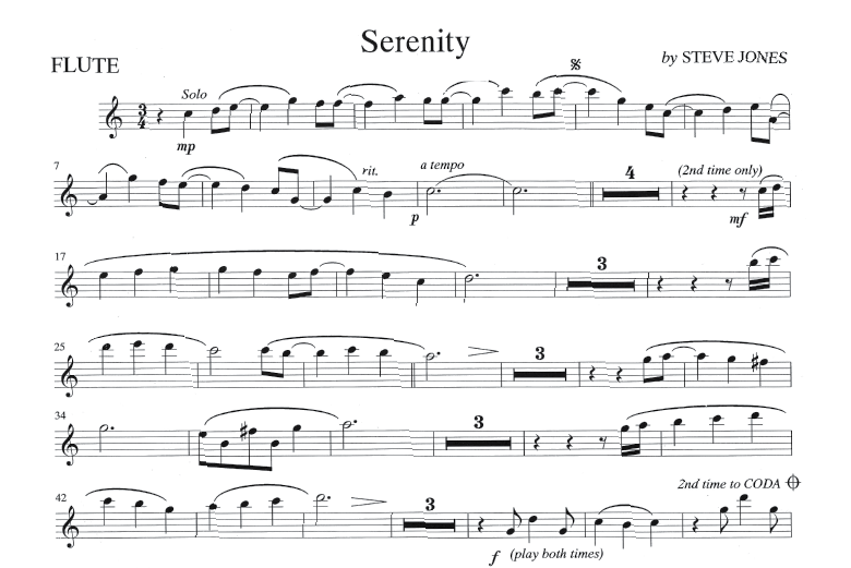 Serenity - Flute Part