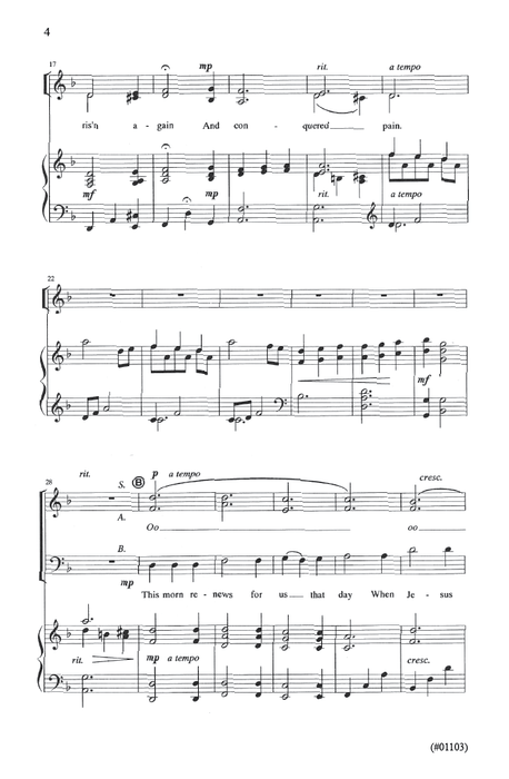 That Easter Morn - SAB | Sheet Music | Jackman Music