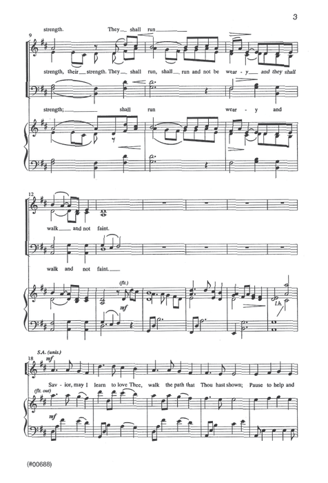 I Would Follow Thee: Choral Montage - SATB