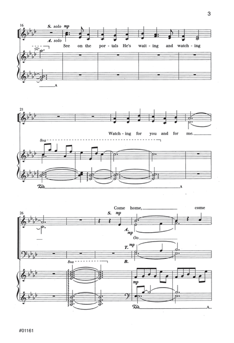 Softly And Tenderly Jesus Is Calling SATB | Sheet Music | Jackman Music