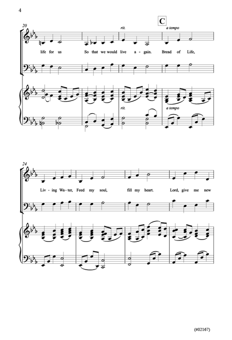 Bread of Life, Living Water - SATB | Sheet Music | Jackman Music