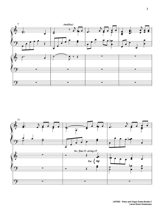 Piano and Organ Duets Bundle 2
