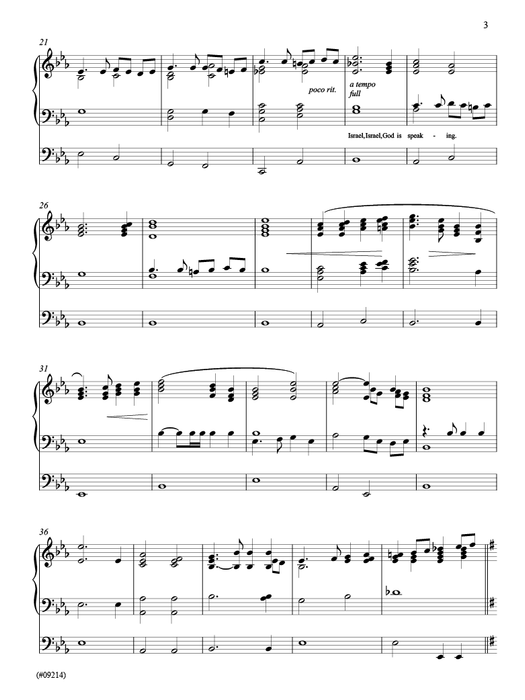 Israel, Israel, God Is Calling - SSAATTB | Sheet Music | Jackman Music