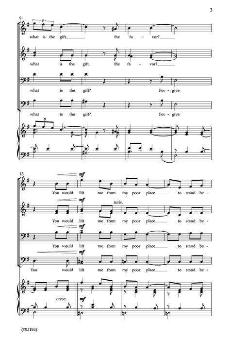 The Forgiving - SATB
