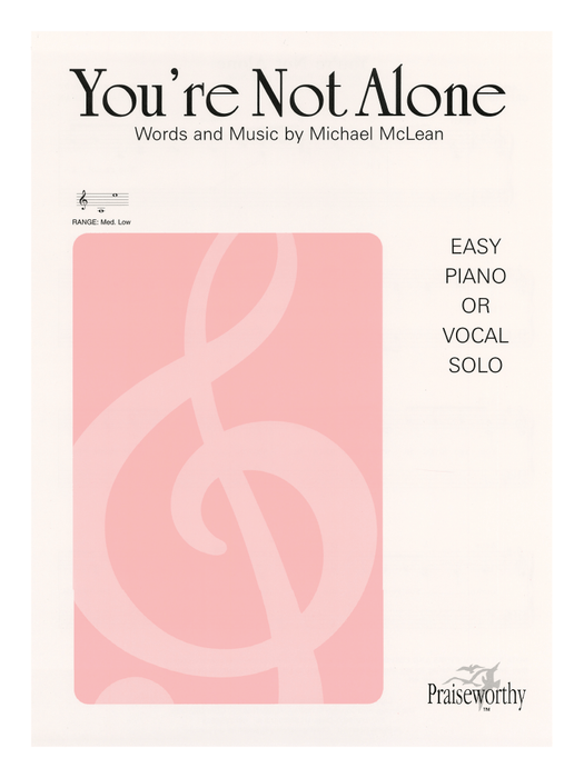 You're Not Alone - Easy Piano/Vocal Solo