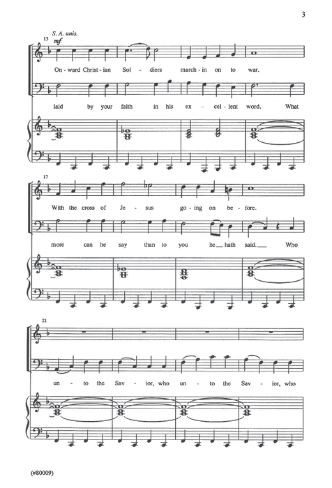 How Firm A Foundation Medley - SAB - Andersen