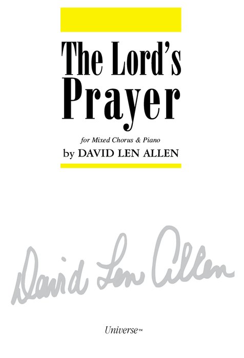 The Lord's Prayer - SATB - Allen