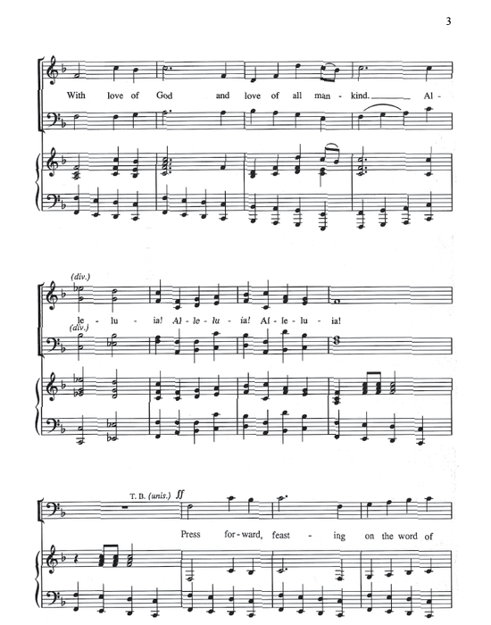 Press Forward Saints - SATB - Ripplinger