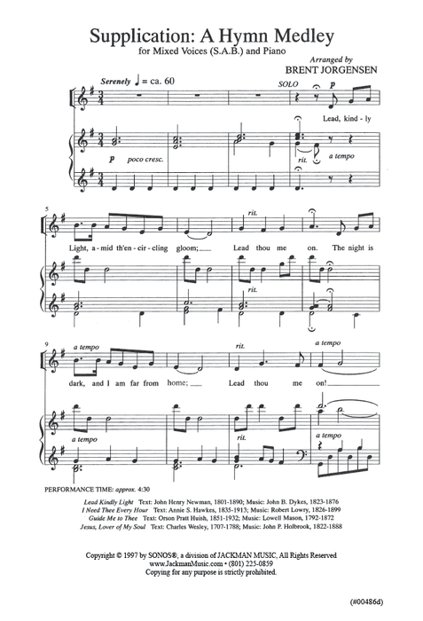 Supplication: A Hymn Medley - SAB