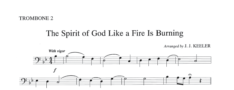 The Spirit of God Like a Fire is Burning - Brass Quintet