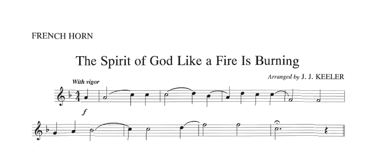 The Spirit of God Like a Fire is Burning - Brass Quintet