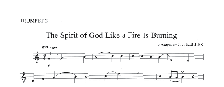 The Spirit of God Like a Fire is Burning - Brass Quintet