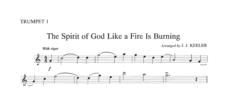 The Spirit of God Like a Fire is Burning - Brass Quintet