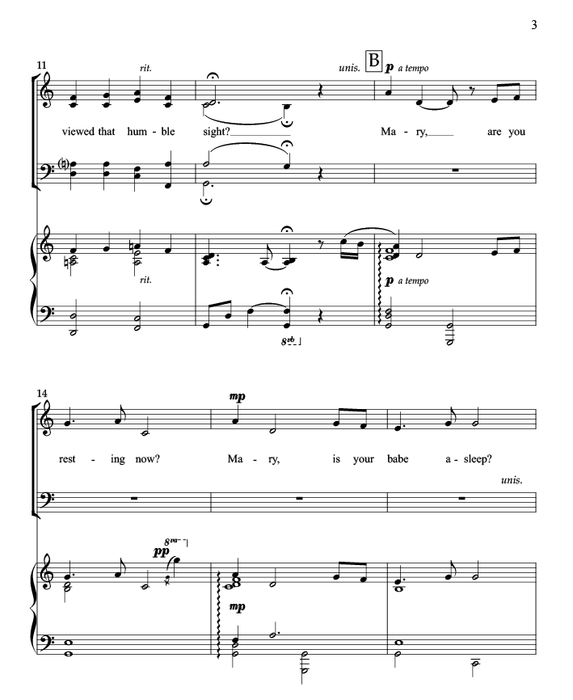 In the Quiet of the Night - SATB - Halversen