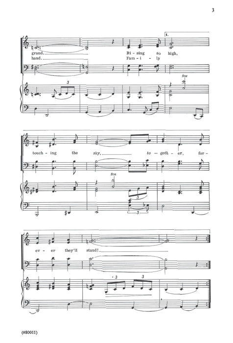Families to Match the Mountains - SATB - Thompson