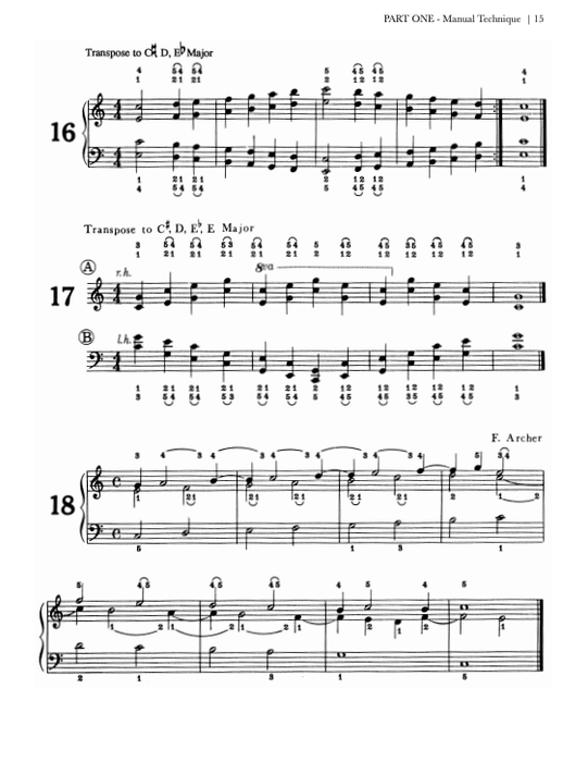Basic Organ Techniques - Organ Method Book