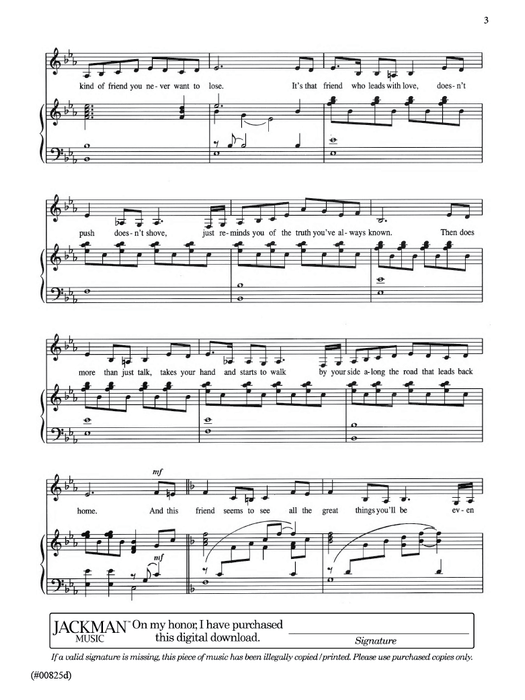 Be that Friend - Vocal Solo