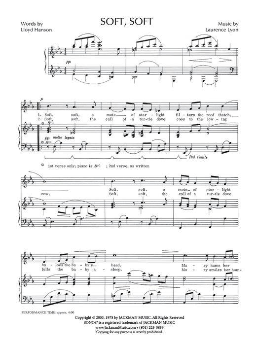 Soft Soft - Vocal Solo