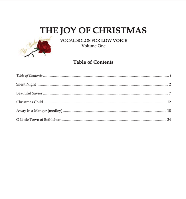 The Joy of Christmas - Low Voice, Vol. 1