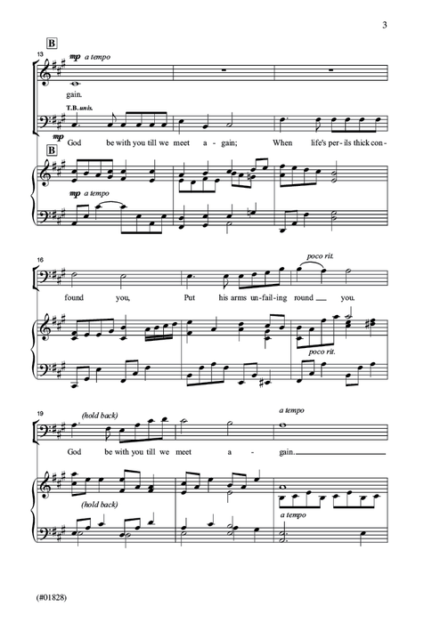 God Be With You Till We Meet Again - SATB