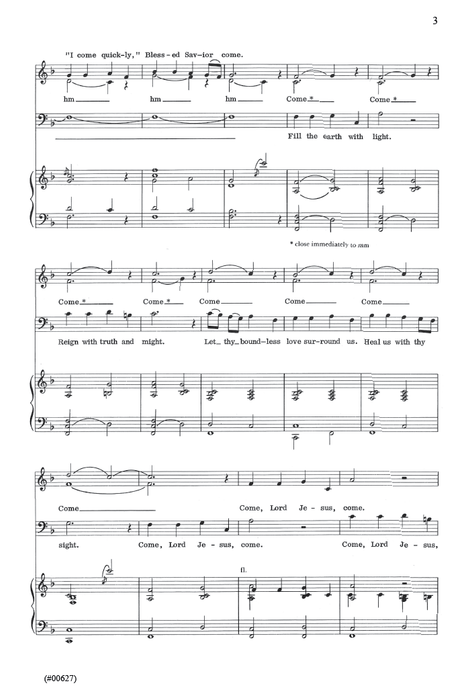 Come, Lord Jesus, Come - SATB