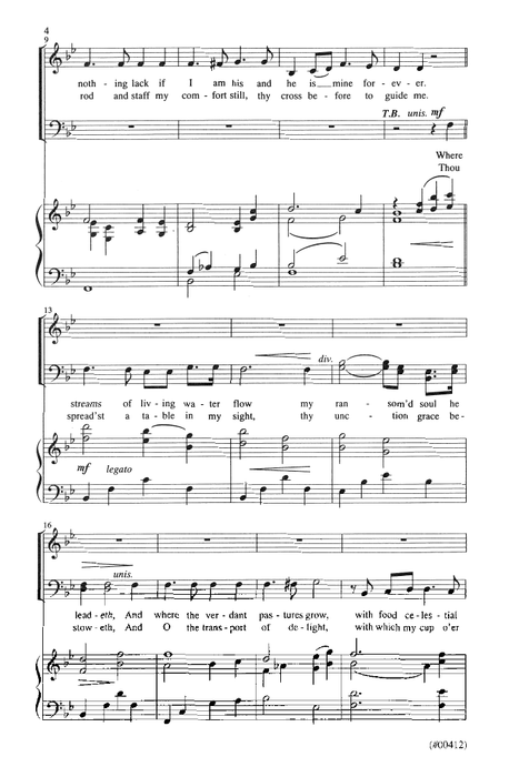 The King of Love My Shepherd Is - SATB