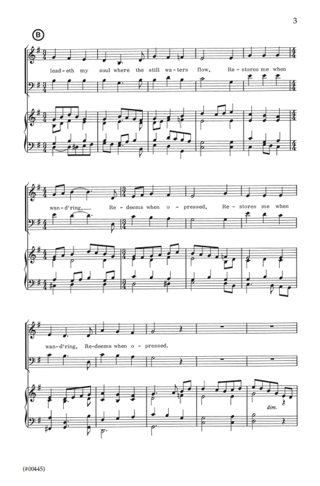The Lord Is My Shepherd - SATB - Bush
