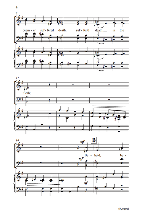 Behold, the Lord Your Redeemer - SATB
