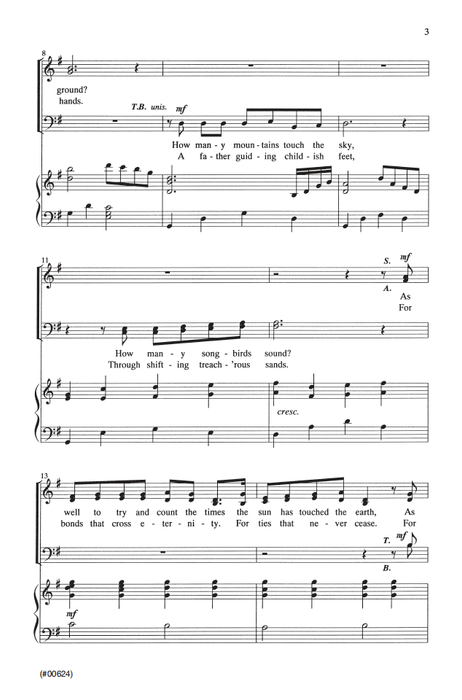 I Give All Thanks to Thee - SATB