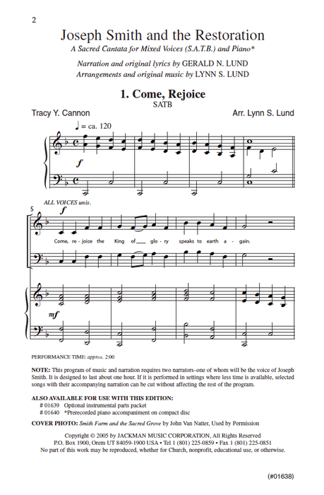 Joseph Smith and the Restoration - Cantata