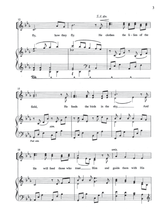 Consider the Lilies - SSA