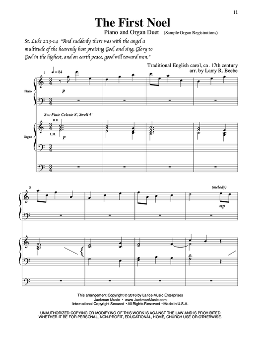 PIANO & ORGAN DUETS - CHRISTMAS BUNDLE
