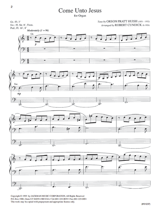 Trilude 1 - Organ Solos
