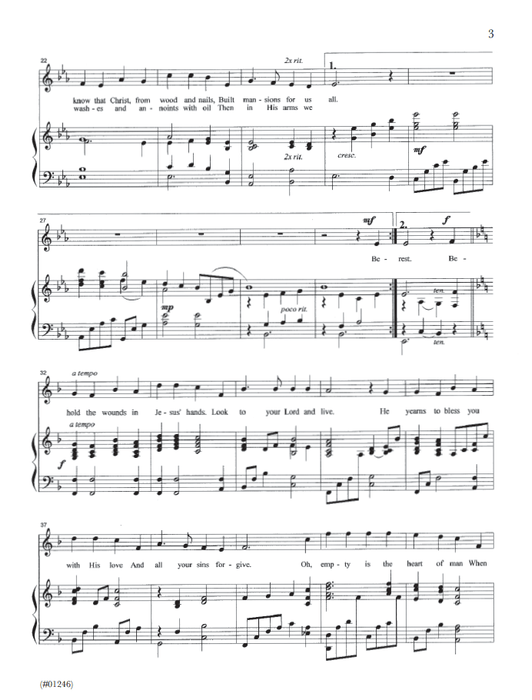 Behold the Wounds in Jesus' Hands - Vocal Solo - High