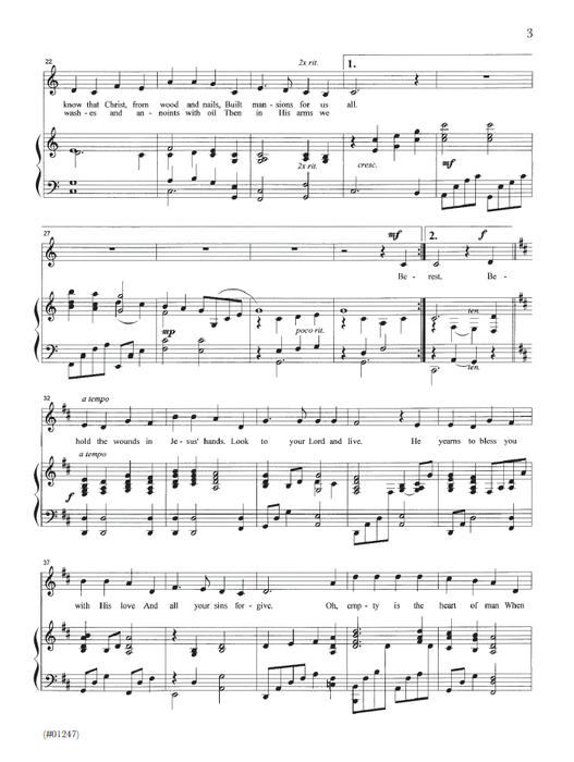 Behold the Wounds in Jesus' Hands - Vocal Solo - Medium