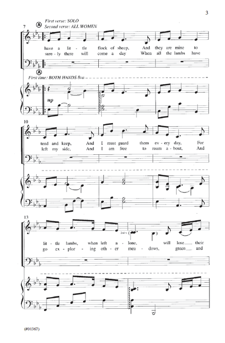 Keeping Sheep - SATB and Soloist