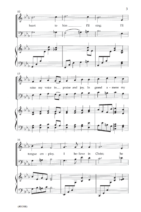 I Believe in Christ - Two Part Chorus