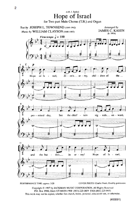 Hope of Israel - TB with Organ