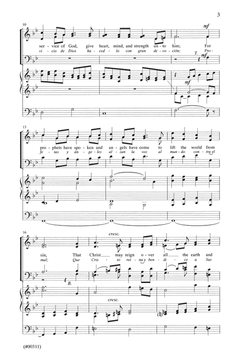 Faith in Every Footstep (Fe en cada paso) - SSAATTBB & organ