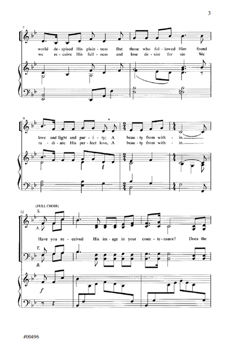 His Image in Your Countenance - SATB