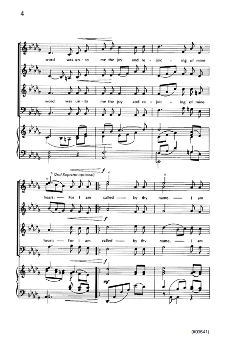 For I Am Called by Thy Name - SATB