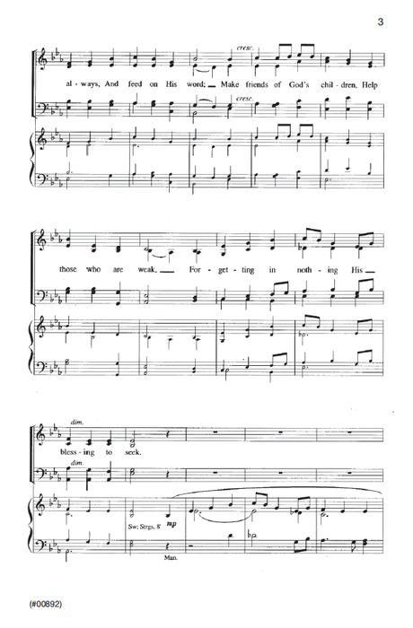 Take Time to Be Holy - SATB