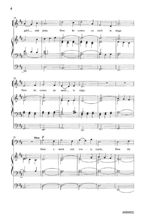 Jesus, Once of Humble Birth - SATB - Kasen