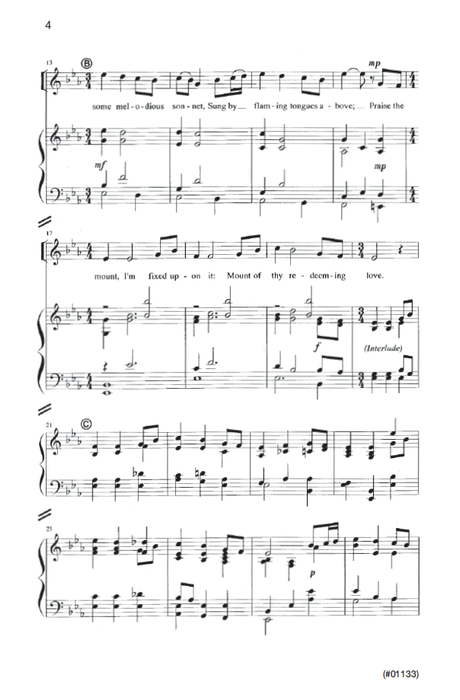 Come Thou Fount of Every Blessing - SSA