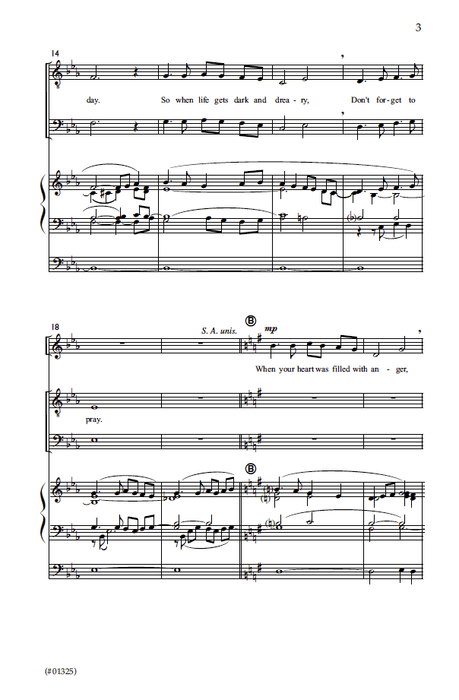 Did You Think To Pray - SATB