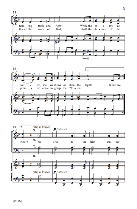 True to the Faith - Male Chorus
