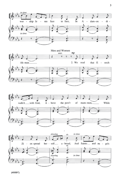 Adam Ondi Ahman - SATB - Manookin