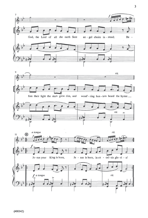 Twas in the Moon of Wintertime - SATB - Goemanne