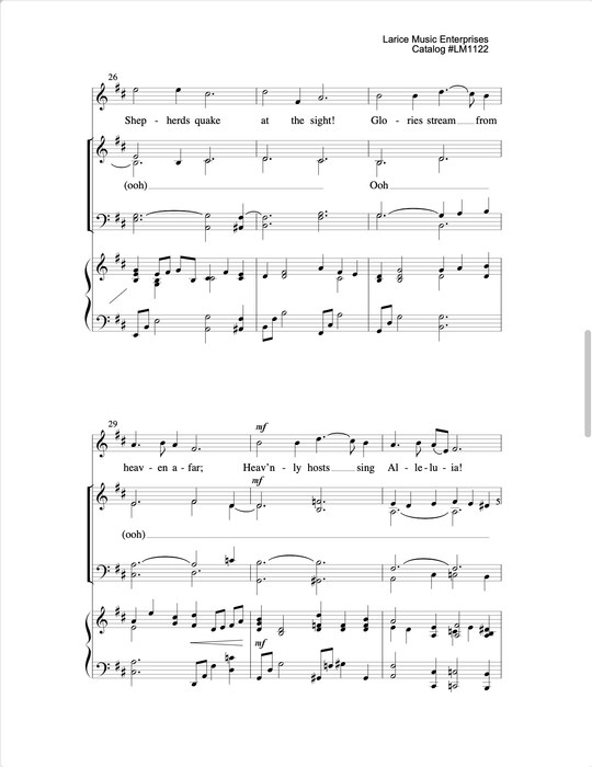 Silent Night - Vocal Solo and SATB Choir