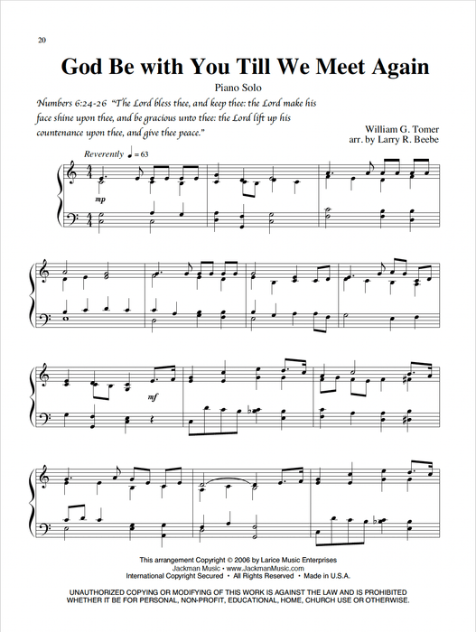 Testimony of Faith - Volume 3 - Piano